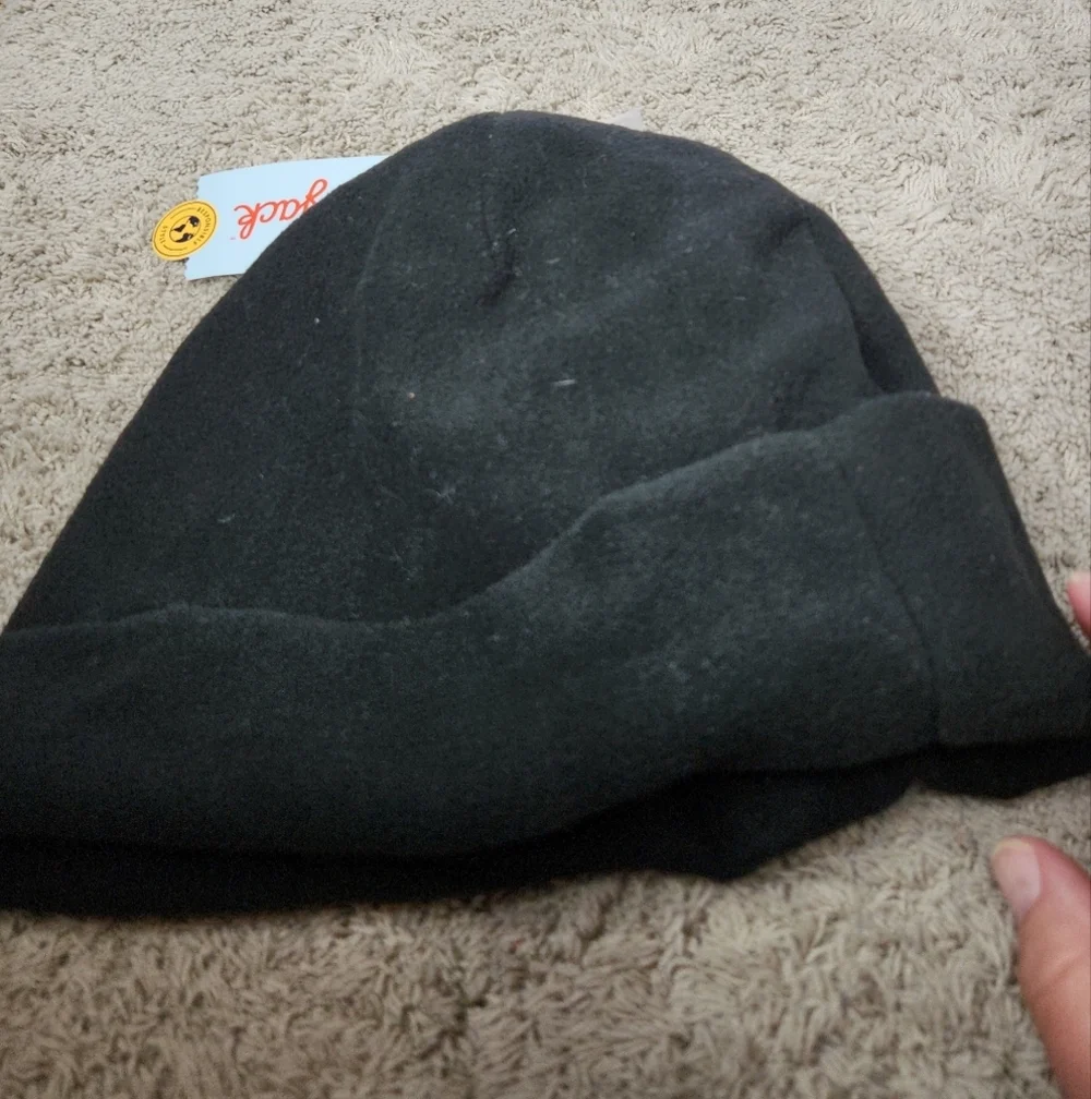 Boys' Fleece Cuffed Beanie Hat - Cat & Jack Black - OSFM